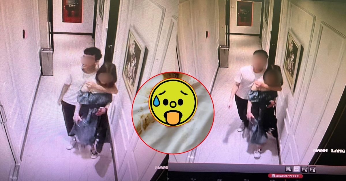 “Nổi da gà” với cặp đôi “trai tài gái sắc” rủ nhau vào khách sạn, trả lại phòng kèm đống “chất thải”