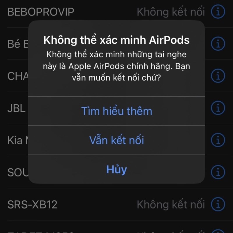 iOS 16 giúp người dùng phát hiện AirPods giả