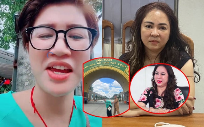 Trang Khàn định làm điều khó tin ở cổng Đại Nam, tung clip mỉa mai bà Phương Hằng bị bắt