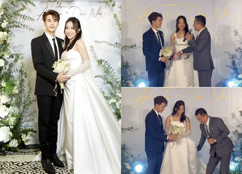 Ba ruột Diệu Nhi xúc động dặn dò Anh Tú trong lễ cưới thứ 2 tại Hà Nội