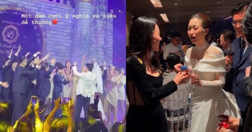 Đám cưới Đỗ Mỹ Linh: Bố mẹ chồng nhảy cực sung