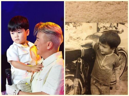 Đàm Vĩnh Hưng ngày bé và con ruột giống nhau như đúc