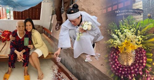 Nam Thư nghẹn ngào khi đưa tiễn bà nội, hi vọng luôn nhớ về mình