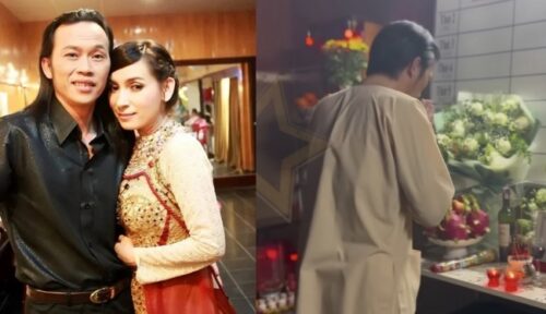 Hoài Linh lần đầu thắp hương cho Phi Nhung