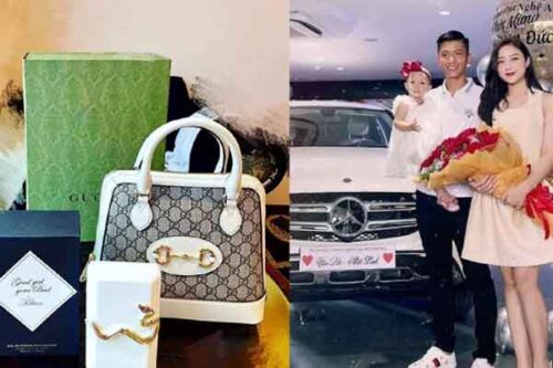 Phan Văn Đức cực giàu, mua loạt hàng hiệu khủng tặng vợ
