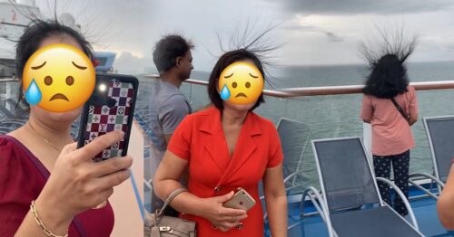 Đoàn khách du lịch khoe “tóc dựng đứng” trên du thuyền. CĐM lo lắng thay