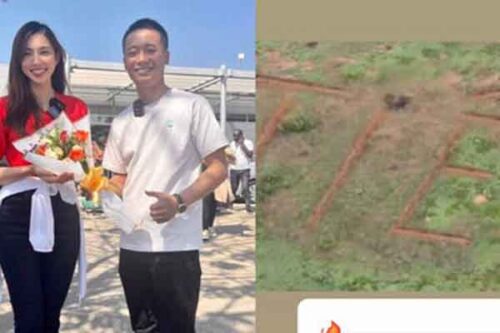 Quang Linh khắc tên Thùy Tiên trên cánh đồng, CĐM phấn khích: Lên đồ ăn cưới thôi!