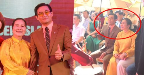 Quý Bình hiếm hoi xuất hiện cùng bà xã doanh nhân 7X: Ngoại hình chênh lệch thấy rõ