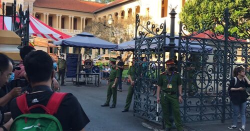 An ninh thắt chặt tại phiên tòa xét xử Nguyễn Võ Quỳnh Trang và Nguyễn Kim Trung Thái