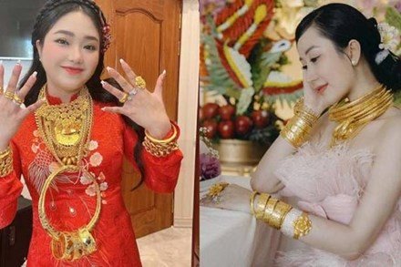 Loạt cô dâu đeo vàng đầy người đỉnh nhất năm 2022