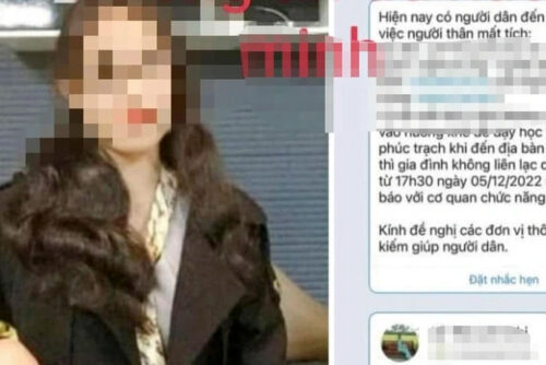 Hé lộ lý do khó tin khiến cô giáo trẻ ở Hà Tĩnh mất liên lạc