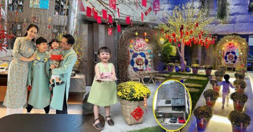 Nhà Cường Đô La trang trí Tết như chợ hoa