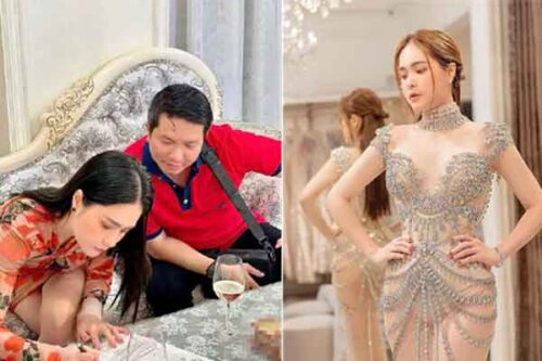 Ngày Thần Tài, chồng Đoàn Di Băng chơi lớn tặng vợ váy 1 tỷ