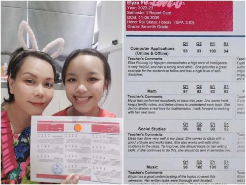 Việt Hương chi nửa tỷ cho con gái đi học giờ nở mày nở mặt khoe bảng điểm ái nữ