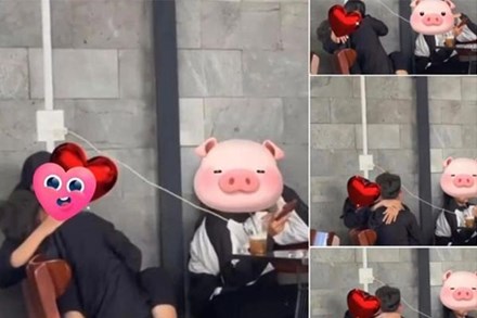 Cặp đôi học sinh hôn nhau tại quán cafe khiến netizen nóng mắt