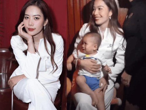 Nam Em gây xôn xao với hình ảnh bế em bé trong hậu trường một show nhạc