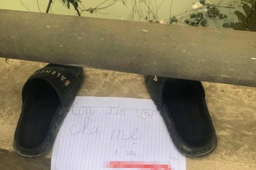 Sự thật đôi dép và tờ giấy 'con xin lỗi cha mẹ' bỏ lại trên cầu