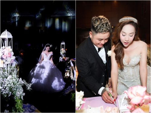 Đám cưới ngập hoa lãng mạn của người đẹp chuyển giới Thách Thức Danh Hài