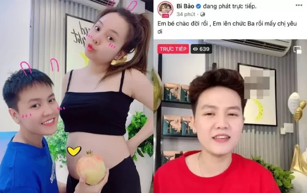 Cặp đồng tính Bi Bảo - Múi Xù chi 1 tỷ chọn giống Tây, con chào đời ở Mỹ được khen giống bố y đúc