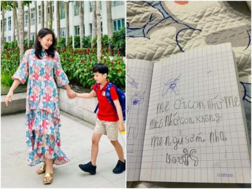 Con trai diễn viên Ngọc Lan đòi mang áo ngực của mẹ đi học