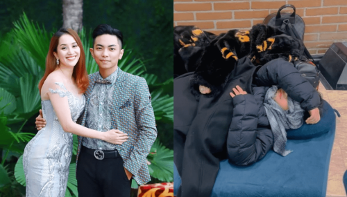 Con trai vừa thắng lớn, đình Khánh Thi - Phan Hiển bất ngờ gặp sự cố tại sân bay Ý