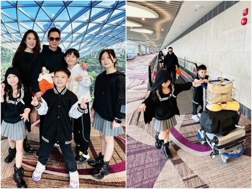 Kiếm 100 tỷ/phim, Lý Hải Minh Hà cho 4 con du lịch nước ngoài sang chảnh sau nhiều năm chỉ về quê cuốc đất, trồng cây