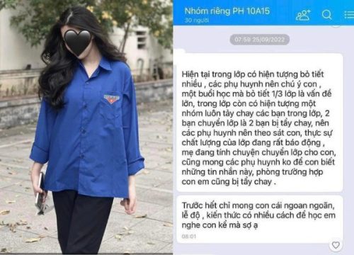 Tình tiết mới vụ nữ sinh ĐH Vinh: Lộ tin nhắn trong nhóm chat của hội phụ huynh