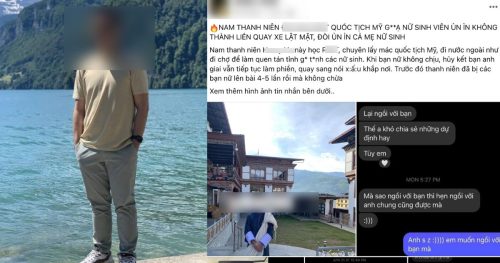 Nam sinh trường quốc tế gạ gẫm bạn nữ, bị từ chối liền trở mặt, cay cú đòi yêu cả mẹ nữ sinh