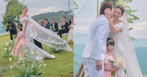 Trang Trần chính thức mặc áo cô dâu, sánh đôi cùng chồng Việt kiều, đám cưới có 1 vị khách đặc biệt