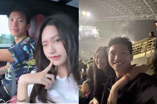 Đoàn Văn Hậu đưa Doãn Hải My về thăm quê, nắm tay nàng đi từ khán đài đến liveshow