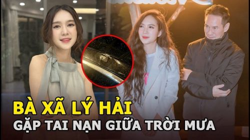 Bà xã Lý Hải gặp tai nạn giữa trời mưa, móp nát xế hộp tiền tỷ, cõi mạng lo sốt vó tra hỏi nguyên do