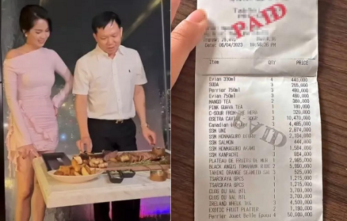 Ăn tối cùng bác sĩ Thịnh, chính chủ tá hỏa nhìn hóa đơn hơn 116 triệu