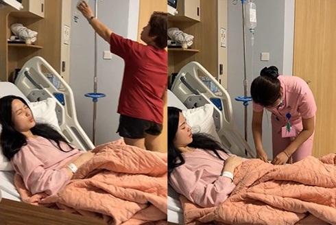 Clip bạn gái tin đồn của Quang Hải livestream trong bệnh viện gây chú ý