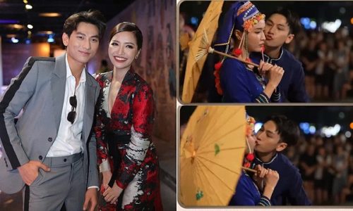 Bích Phương gây xôn xao khi công khai "khóa môi" một nam ca sĩ Vbiz giữa chốn đông người