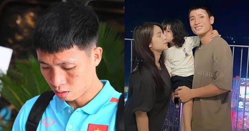 Bùi Tiến Dũng lộ vết sẹo lớn trên mặt, dân tình nghi do lục đục gia đình, bà xã Khánh Linh nói gì