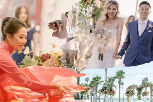 Đám cưới của cặp đôi Việt trên đất Mỹ, đội hình bê lễ đặc biệt