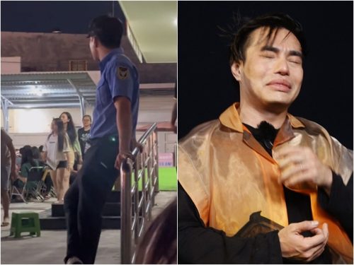 lê dương bảo lâm bị bắt gặp cảnh đang làm bảo vệ