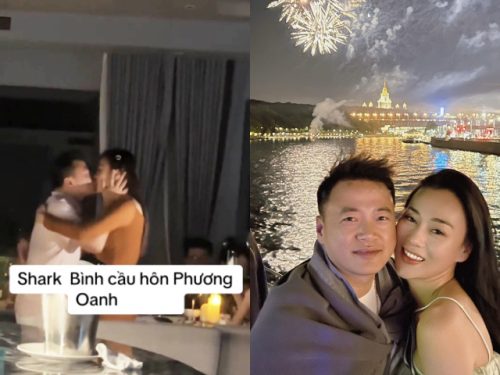 Phương Oanh được Shark Bình quỳ gối cầu hôn, con gái riêng có hành động bất ngờ