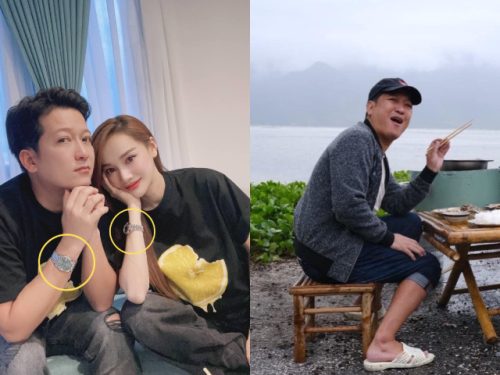 Nhã Phương đeo đồng hồ đôi giá gần nửa tỷ với chồng danh hài, lộ bụng bầu