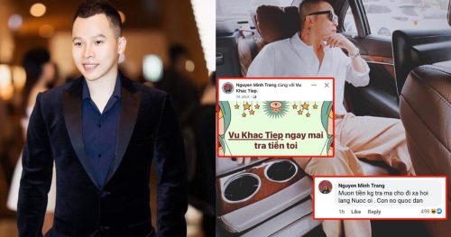 vũ khắc tiệp bị chủ nợ réo tên