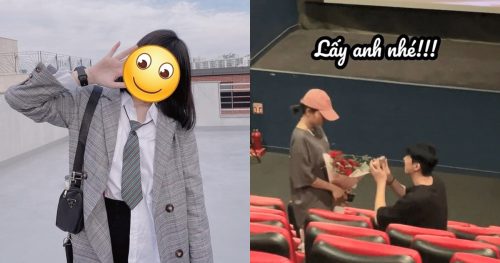 Cô gái khóc nức nở tại rạp phim khi được bạn trai bất ngờ cầu hôn, gây bão MXH là ai?