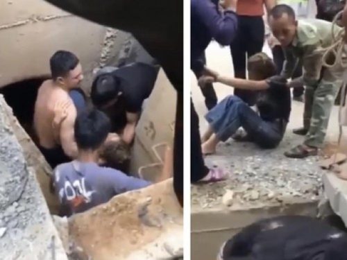 Chồng nữ điều dưỡng kể phút vợ rơi xuống cống, khối bê tông đè vào người