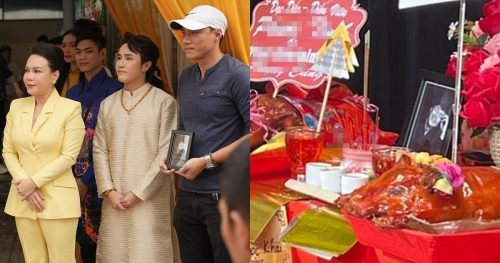 Di ảnh cố NS Chí Tài xuất hiện trong lễ giỗ Tổ sân khấu, Việt Hương tiết lộ dự định dành cho đàn anh