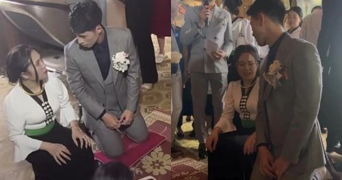 Đình Trọng quỳ gối để nhận vàng cưới từ gia đình vợ, chuẩn rể quý vì hưởng một ưu ái đặc biệt