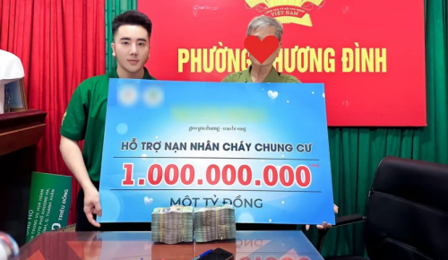 Danh tính vợ chồng trẻ ở Sài Gòn, bay ra tận Hà Nội trao 1 tỷ đồng hỗ trợ nạn nhân vụ cháy chung cư mini