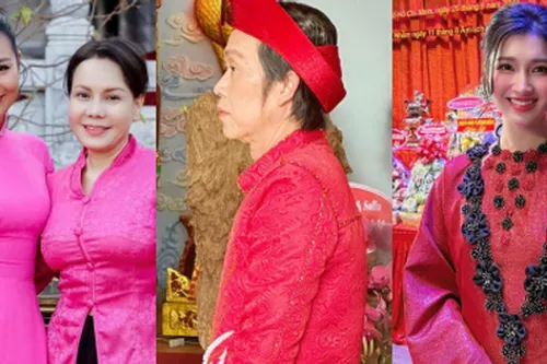 NS Hoài Linh lộ diện ở đền thờ Tổ 100 tỷ, Nam Thư cùng dàn sao tham dự ngày 1 giỗ Tổ ngành sân khấu