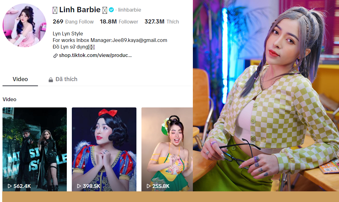 tiktoker linh barbie