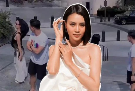 Xôn xao hình ảnh Ninh Dương Lan Ngọc nắm tay tình tứ một sao nam Vbiz tại Mỹ