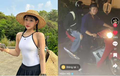 Hiền Hồ che mặt, bịt kín người khi chạy show bằng xe ôm hậu rao bán G63