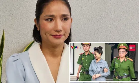 Xôn xao hình ảnh Cát Tường "bị công an bắt, lên sóng Thời sự vì quảng cáo bẩn"